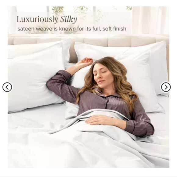 Temperature Balancing Sheet Set - Casaluna - White - Picture 2 of 2